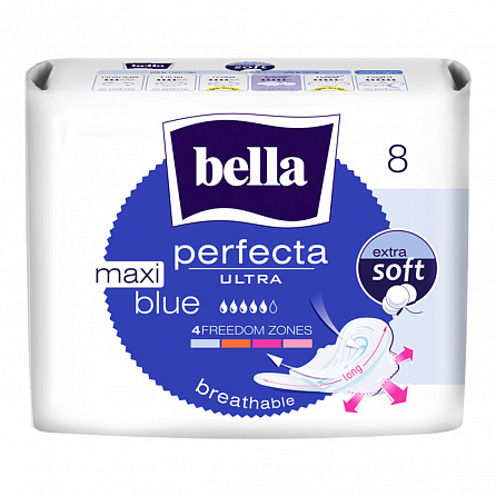картинка Прокладки гигиенические BELLA Perfecta Ultra Maxi Blue магазин Одежда+ являющийся официальным дистрибьютором в Украине