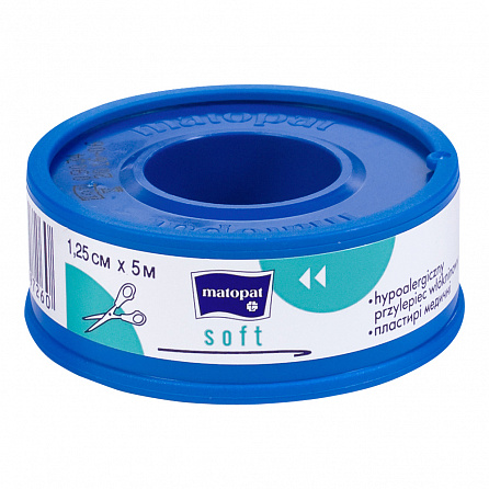 картинка Пластирі медичні mаtораt SOFT. ( 1,25см x 5м) магазин Одежда+ являющийся официальным дистрибьютором в Украине