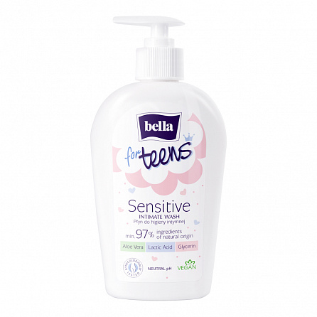 картинка BELLA FOR TEENS Sensitive Жидкость для интимной гигиены BELLA FOR TEENS Sensitive магазин Одежда+ являющийся официальным дистрибьютором в Украине