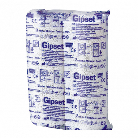 картинка Бинт гіпсовий GIPSET. (3 хв., 20 см x 3м, 2 шт.) магазин Одежда+ являющийся официальным дистрибьютором в Украине