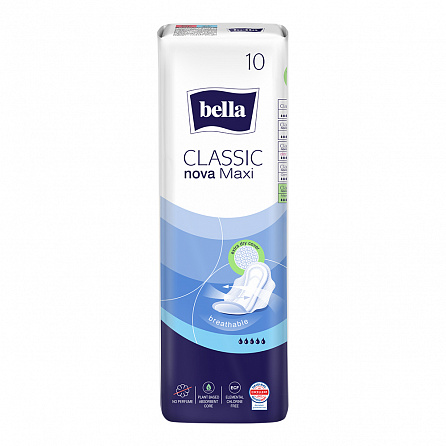 картинка Прокладки гигиенические BELLA Classic Nova Maxi магазин Одежда+ являющийся официальным дистрибьютором в Украине