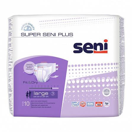 картинка Подгузники для взрослых SUPER SENI PLUS магазин Одежда+ являющийся официальным дистрибьютором в Украине