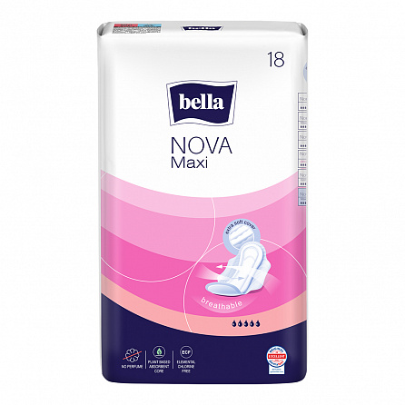 картинка Прокладки гигиенические BELLA Nova Maxi магазин Одежда+ являющийся официальным дистрибьютором в Украине