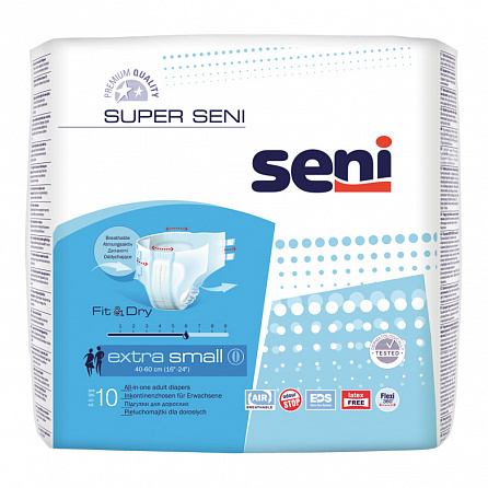 картинка Подгузники для взрослых SUPER SENI магазин Одежда+ являющийся официальным дистрибьютором в Украине