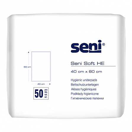 картинка Пеленки гигиенические SENI SOFT HE магазин Одежда+ являющийся официальным дистрибьютором в Украине