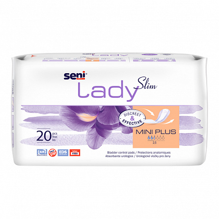 картинка Прокладки урологические SENI LADY SLIM mini plus SENI LADY SLIM mini plus магазин Одежда+ являющийся официальным дистрибьютором в Украине