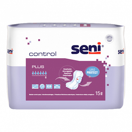картинка Прокладки урологические SENI CONTROL plus (15 шт.) магазин Одежда+ являющийся официальным дистрибьютором в Украине