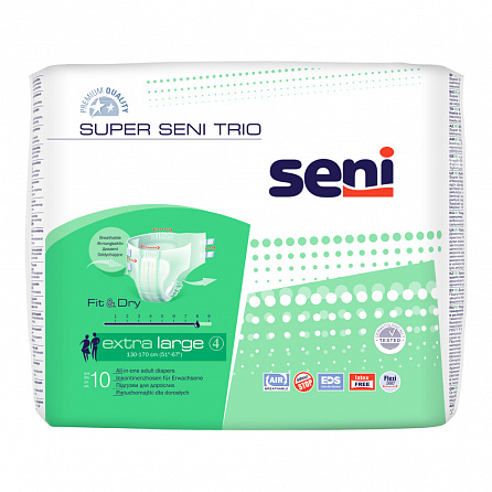 картинка Подгузники для взрослых SUPER SENI TRIO магазин Одежда+ являющийся официальным дистрибьютором в Украине