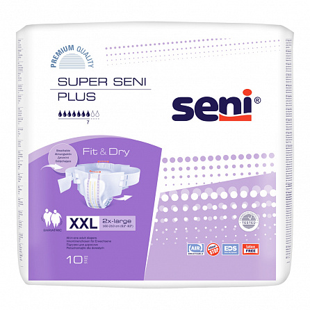 картинка Подгузники для взрослых SUPER SENI PLUS магазин Одежда+ являющийся официальным дистрибьютором в Украине