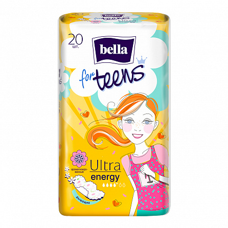 картинка Прокладки гигиенические Bella for Teens: Ultra Energy silky drai deo exotic fruits магазин Одежда+ являющийся официальным дистрибьютором в Украине