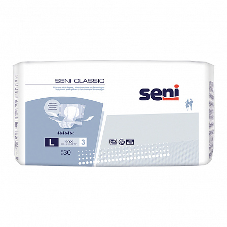 картинка Подгузники для взрослых SENI CLASSIC магазин Одежда+ являющийся официальным дистрибьютором в Украине