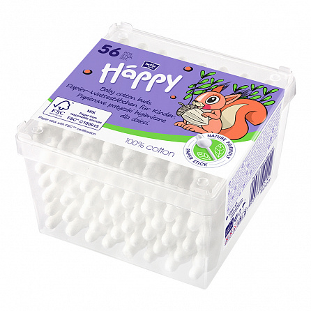 картинка Палочки ватные гигиенические для детей BELLA Baby Happy магазин Одежда+ являющийся официальным дистрибьютором в Украине