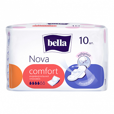 картинка Прокладки гигиенические BELLA Nova Сomfort магазин Одежда+ являющийся официальным дистрибьютором в Украине